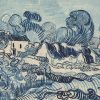  LaquePrint op hout – Landschap met huizen – Vincent van Gogh – 26 x 19,5 cm – bestelnummer: LP203