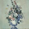  LaquePrint op hout – Bloemen in een Rococo vaas – Paul Cézanne – 19,5 x 24 cm – bestelnummer: LP272