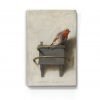  LaquePrint op hout – Roodborstje – Emil Husstege – 19,5 x 30 cm – bestelnummer: LP184
